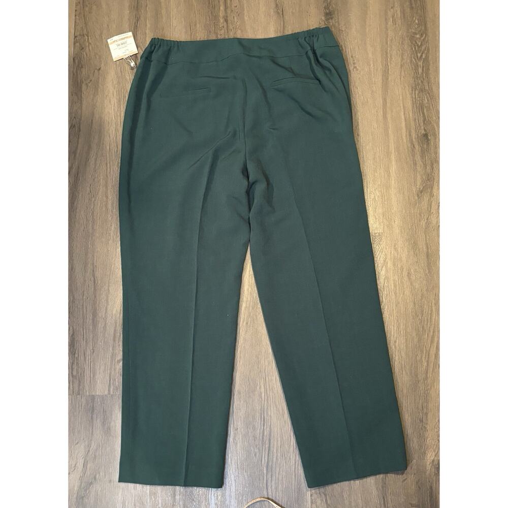 NWT Kasper Women’s Emerald Green Dress Pants Size 16W - Picture 4 of 5